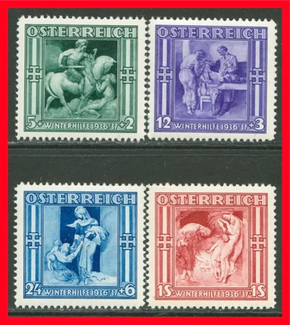 Austria Semi-postal Stamps Scott 142-B145, MNH Complete Set!! A187