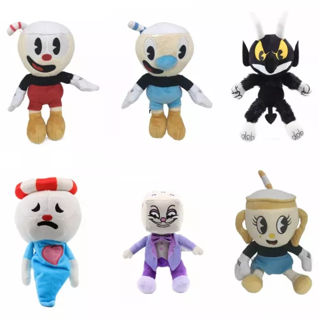 25cm Game Cuphead Plush Doll Toys Mugman The Chalice Soft Plush Stuffed Toys US