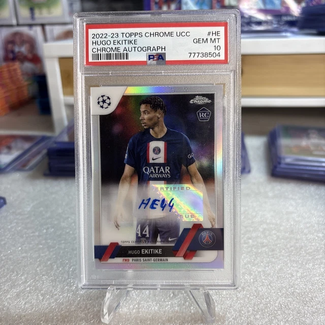 人気定番，大得価 2022-23 Topps Chrome UCC Hugo Ekitike Auto RC PSG