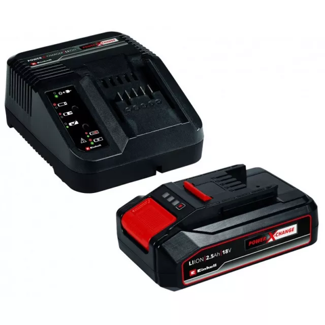 Kit Cargador Power-X 18V + batería de repuesto 18V 2.5Ah Einhell