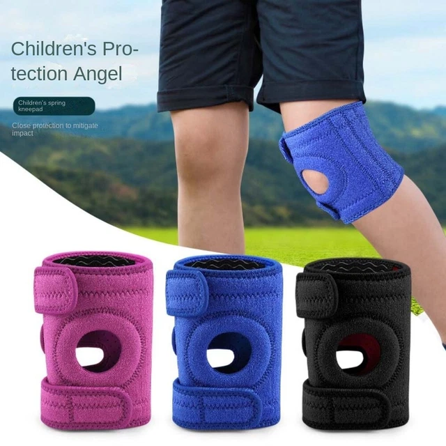 1x Kids Knee Brace Open Knee Bandage with Adjustable Strap Children Knee Pads