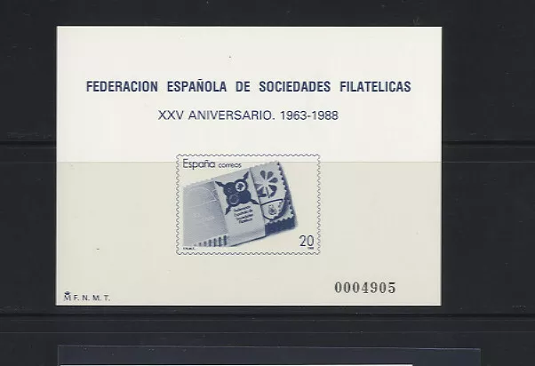 Gelegenheit Spanien - Test Der Luxus Jahr 1988- edifil Num. 16 / MNH