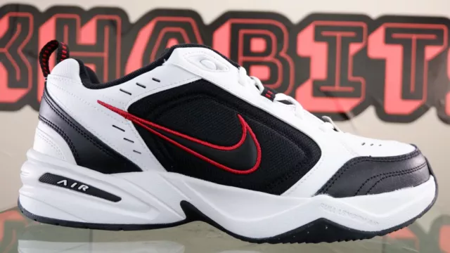 NEW Nike Air Monarch IV White Casual Shoes Sneakers Size 12.5 Black 415445-101