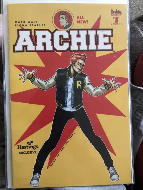Archie #1 Nm🔥Rare Hastings Variant Cover Waid Staples Riverdale Betty Veronica