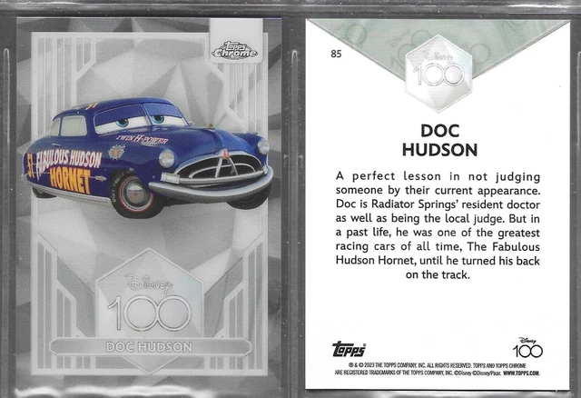 2023 TOPPS CHROME Disney 100 Doc Hudson /25 Orange Refractor