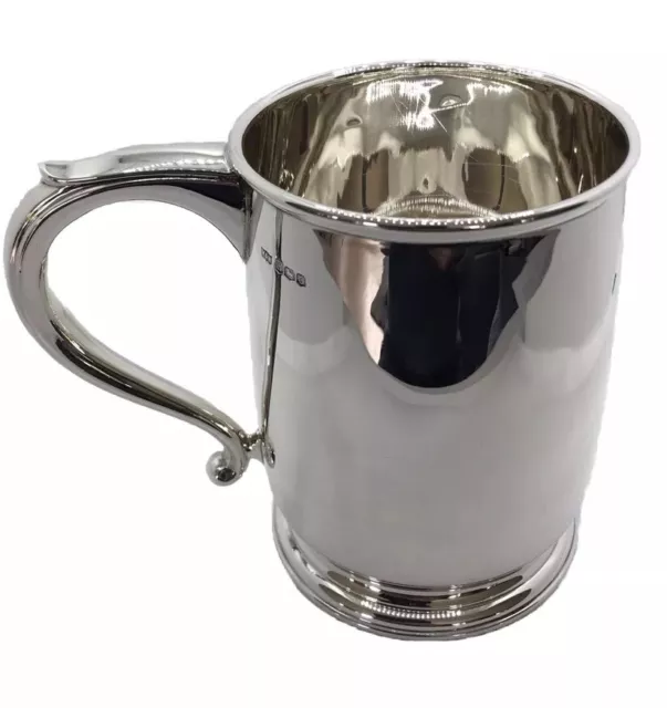 BEAUTIFUL ANTIQUE SILVER PINT TANKARD MAPPIN & WEBB, SHEFFIELD 1931 - 269 gms