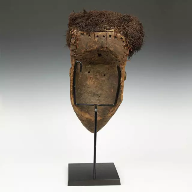 Giwoyo Initiation Mask Wood Raffia Pende Kuba Drc Congo C. Africa 20Th C. 3