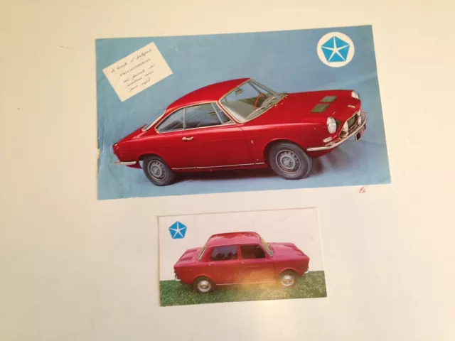ancien dépliant brochure catalogue carte de  voeux  SIMCA 1000 coupé    C23