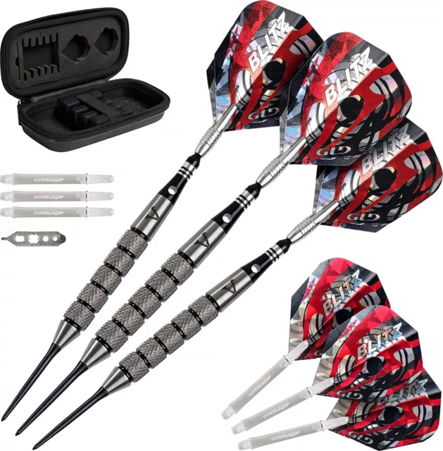 Viper Blitz 95% Tungsten Steel Tip Darts with Storage/Travel Case