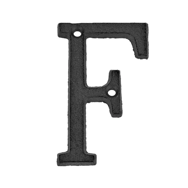 Metal Letters Alphabet Cast Iron House Sign Doorplate DIY Cafe Shop Wall Decor