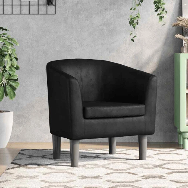 Clubsessel mit Fußhocker Sessel Cocktailsessel Loungesessel Kunstleder vidaXL