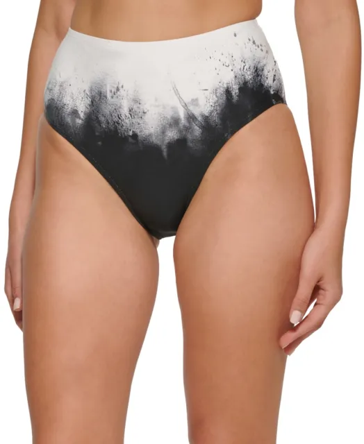 Calvin Klein Women's High Waist Bikini Bottoms Swimsuit Black Size X-Large
