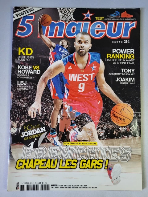 Magazine Cinq Majeur N°234 - Mars 2015 - Poster De Kobe Bryant Et Article Russell Westbrook