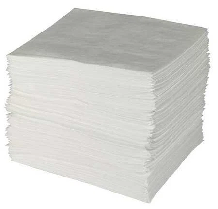 Brady Spc Absorbents Env50 Absorbent Pad, Absorbs 50 Gal. Oil-Only, 50 Pk ,White