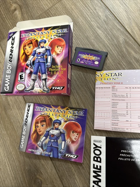 Phantasy Star Collection Sur Game Boy Advance – US Complete, Neuve Sous Blister