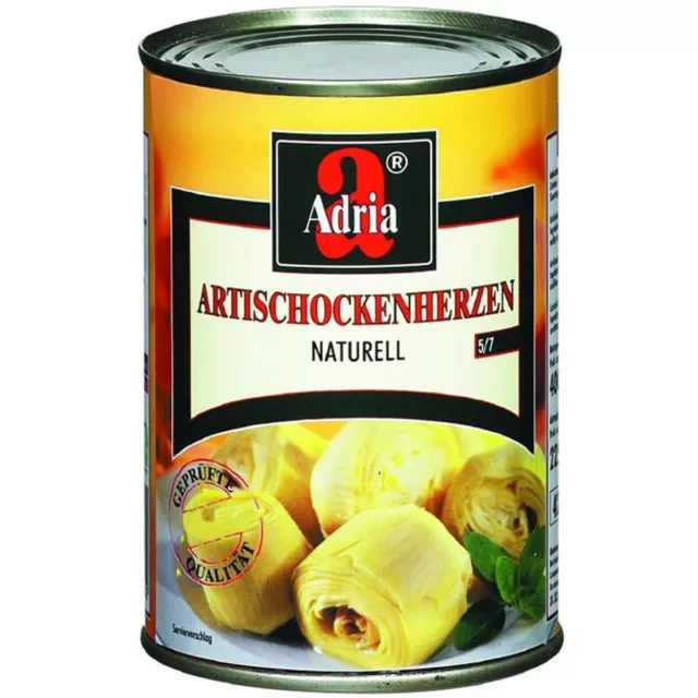Adriatico Carciofi al Cuori di carciofo Naturali in Acqua 390g