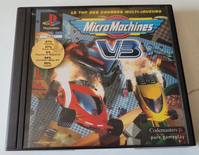MICRO MACHINES V3 - PlayStation 1 PS1 - PAL EUR 18,90 - FR