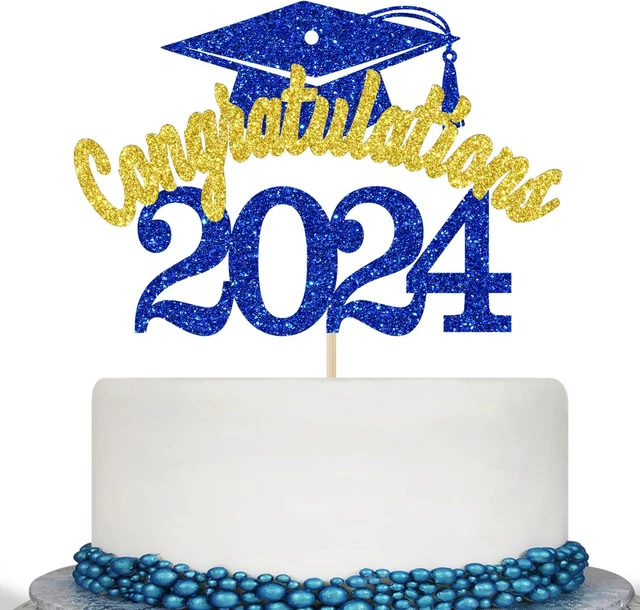 CONGRATULATIONS 2024 CAKE Topper, Class of 2024 Cake Decorations