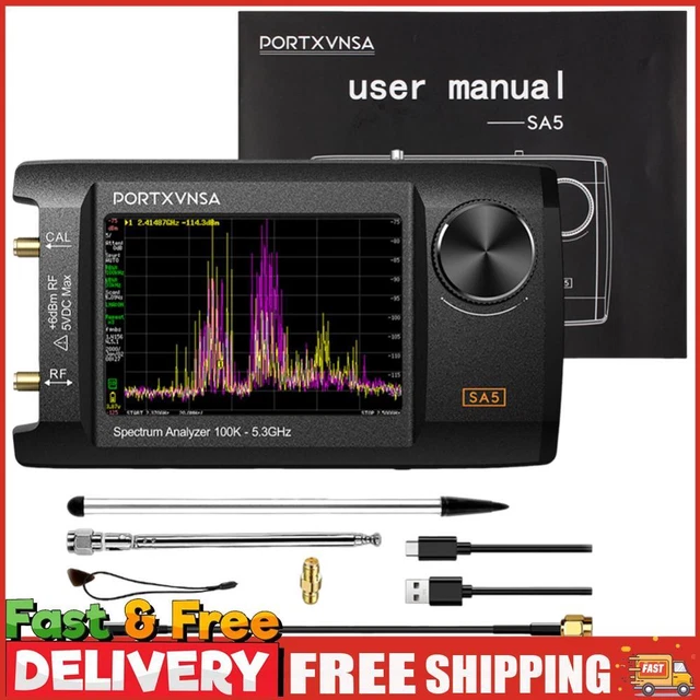 Frequency Spectrum Generator 2-IN-1 SPECTRUM ANSLYZER Signal Generator 100kHz to 5.3GHz Frequency ...