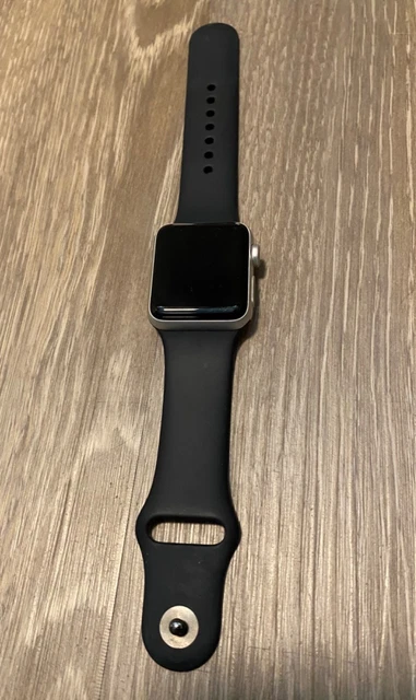 Apple Watch Series 3 38mm Silber Aluminium Gehäuse Weiß Sport Armband...