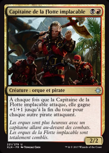 MRM FR/VF 4x Dire fleet capitaine - Capitaine de la flotte MTG magic XLN