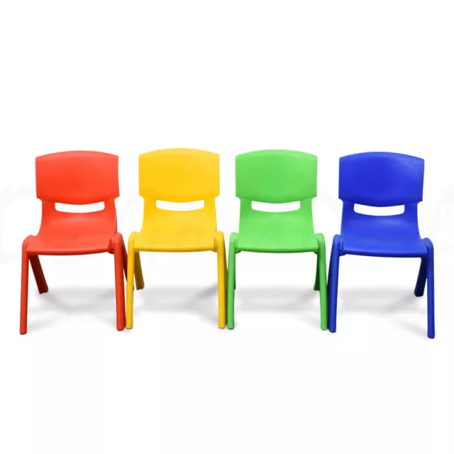 Brand New Kids Toddler Plastic Chair Yellow Blue Red Green Up to 100KG 3