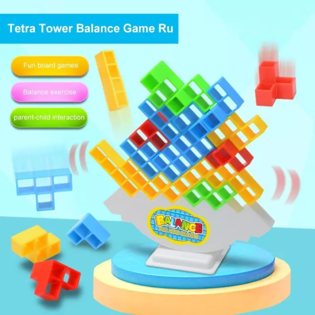 64PCS TETRA TOWER Game Stacking Blocks Balance Puzzle Assembly Bricks Toys  Gift~ £13.93 - PicClick UK