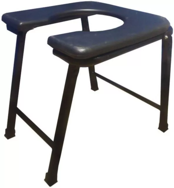 Premium Commode Stool Avec Verrou pour Ajouté Sécurité Pliable Motif 1 Article