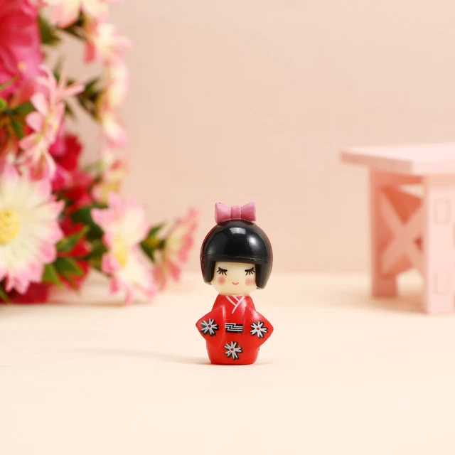 2 Pezzi Statuette Dharma Bambola Giapponese In Ceramica - Portafortuna Per Desktop O Auto | Design Zen