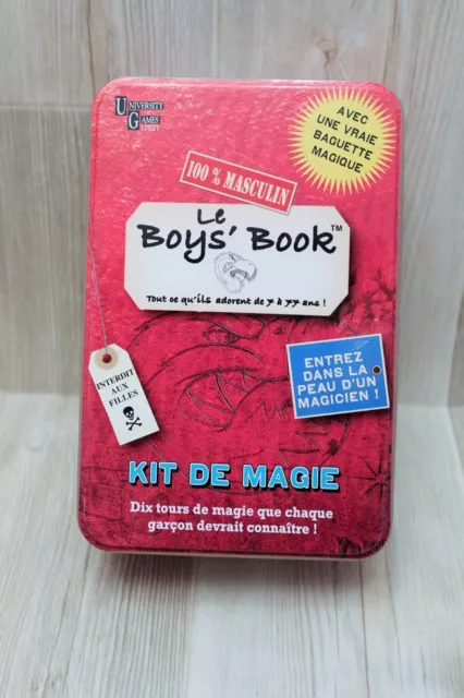 Le Boys' Book - kit de magie - University Games - complet très bon état