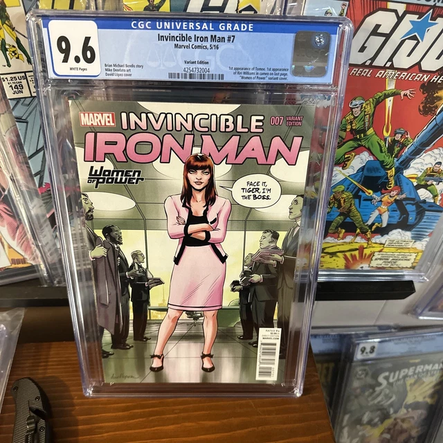 INVINCIBLE IRON MAN #7 Women of Power CGC 9.6 Variant Cover 1st RiRi Williams