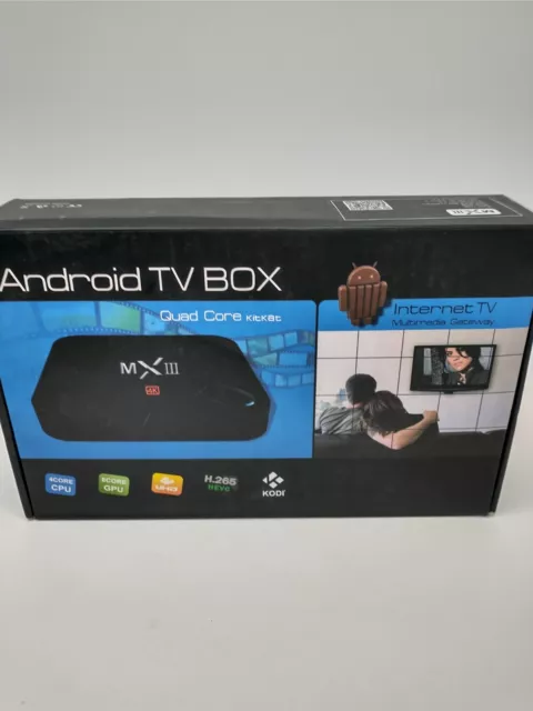 Android TV Box Quad Core Kit Kat MXIII+ 2GB/8GB/4K/S812 -  no remote