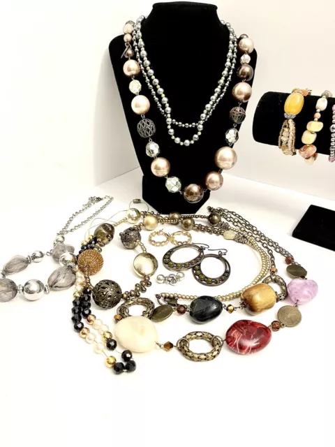 HUGE Jewelry Lot Grab bag Box Vintage Modern Mixed Bulk 15pc Premium