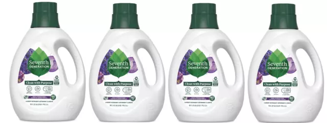 4X Seventh Generation 90-fl oz Lavender HE Laundry Detergent (CASE OF 4)