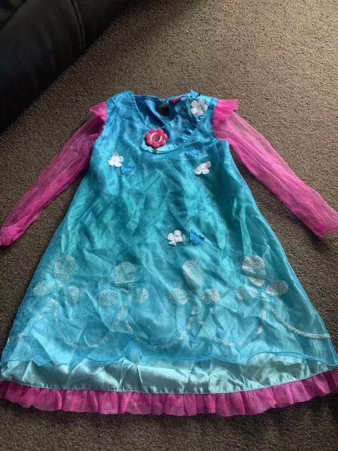 Girls dress - Poppy from Trolls - fancy dress - age 7-8 years old