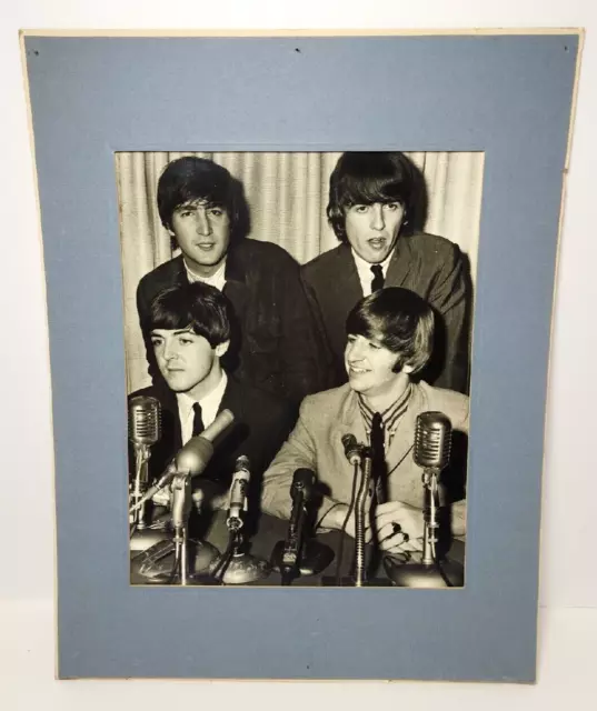 Beatles Photo 1964 Boston Hotel Madison Press Conference Blearley Collection Mat