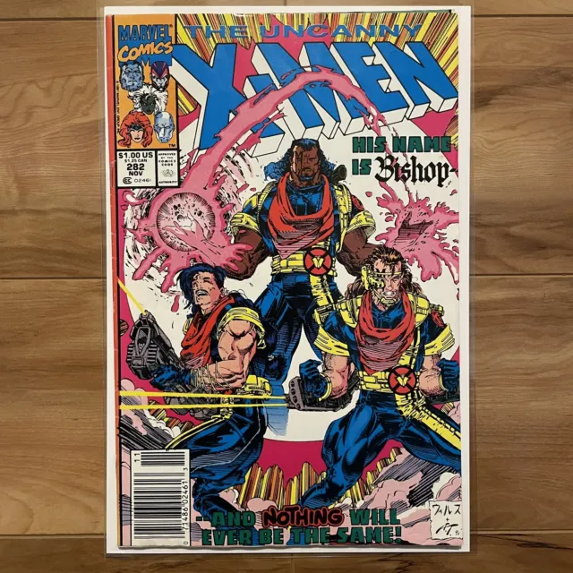 The Uncanny X Men #282 Marvel Comics 1991 Newsstand 1st Bishop Key