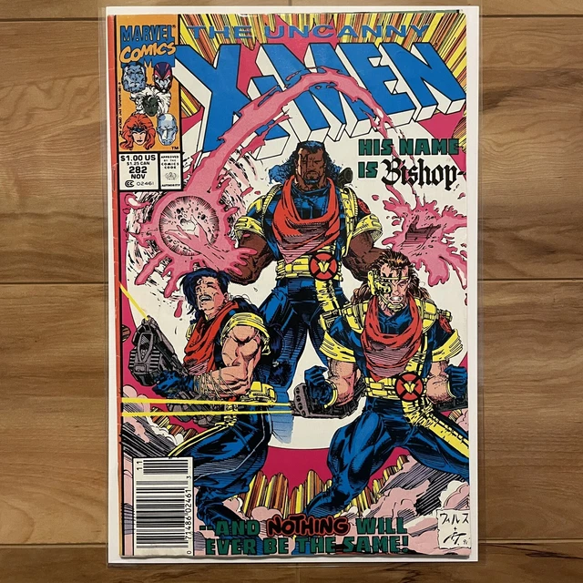 The Uncanny X Men #282 Marvel Comics 1991 Newsstand 1st Bishop Key