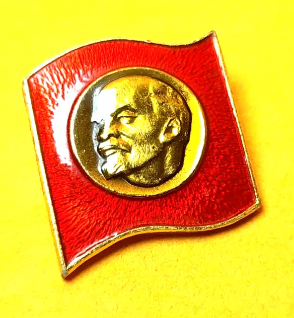 Vintage Russian Soviet Lenin enamel Pin Socialism Soviet Communism Lapel Pin