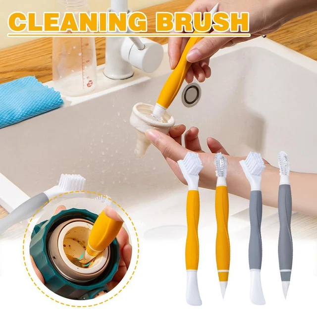 Multifunctional Clean Narrow Brush Long Handle Straw Baby Milk Bottle Gapxca