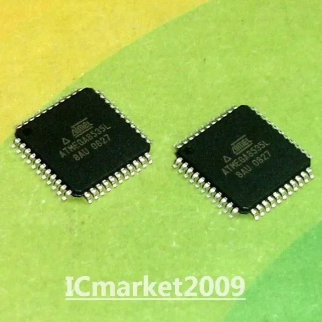 2 PCS ATMEGA8535L-8AU QFP-44 8-bit AVR 8K Programmable IC #A6-35