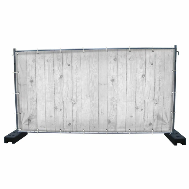 340 x 173 cm | Holzwand Bauzaunbanner, Garten, Sichtschutz (1622)