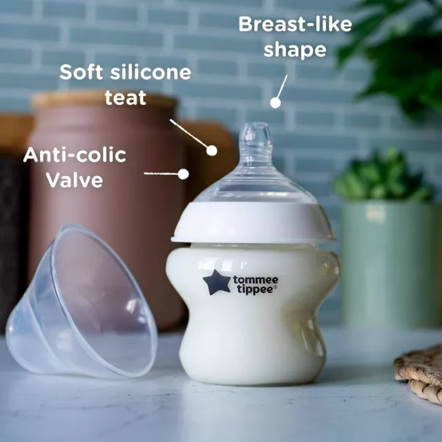 Kit de inicio de biberón anticólicos para recién nacidos Tommee Tippee Closer to Nature 2