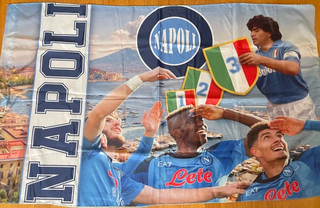 ITALIA 2025 Napoli Campione 2024/25 FOGLIETTO con 4 FRANCOBOLLI e CODICE A BARRE