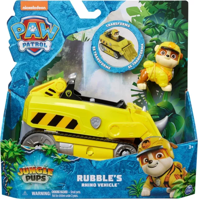 Paw Patrol Jungle Pups RUBBLE Rhino Vehicle