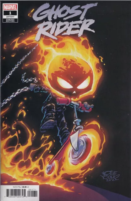 GHOST RIDER #1 SKOTTIE YOUNG VARIANT 2022 Marvel Key 1st Talia Warroad 1st Zeb