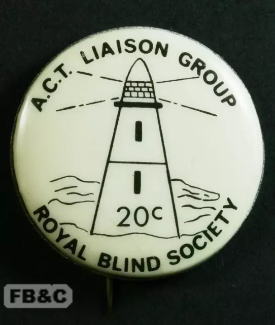 Royal Blind Society - ACT Liaison Group 20c Pin Badge