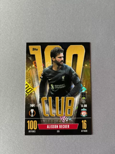 Topps Match Attax Champions League CL Extra 23/24 100 Club 328 Alisson Becker