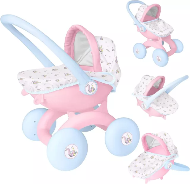 HTI Babyboo 4 IN 1 Mon Premier Jouet Poupée Landau