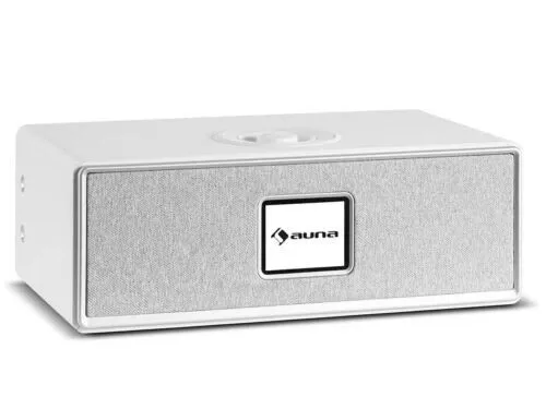 AUNA Simpfy Lautsprecher 40W RMS, DAB+, Bluetooth, Internetradio Weiß